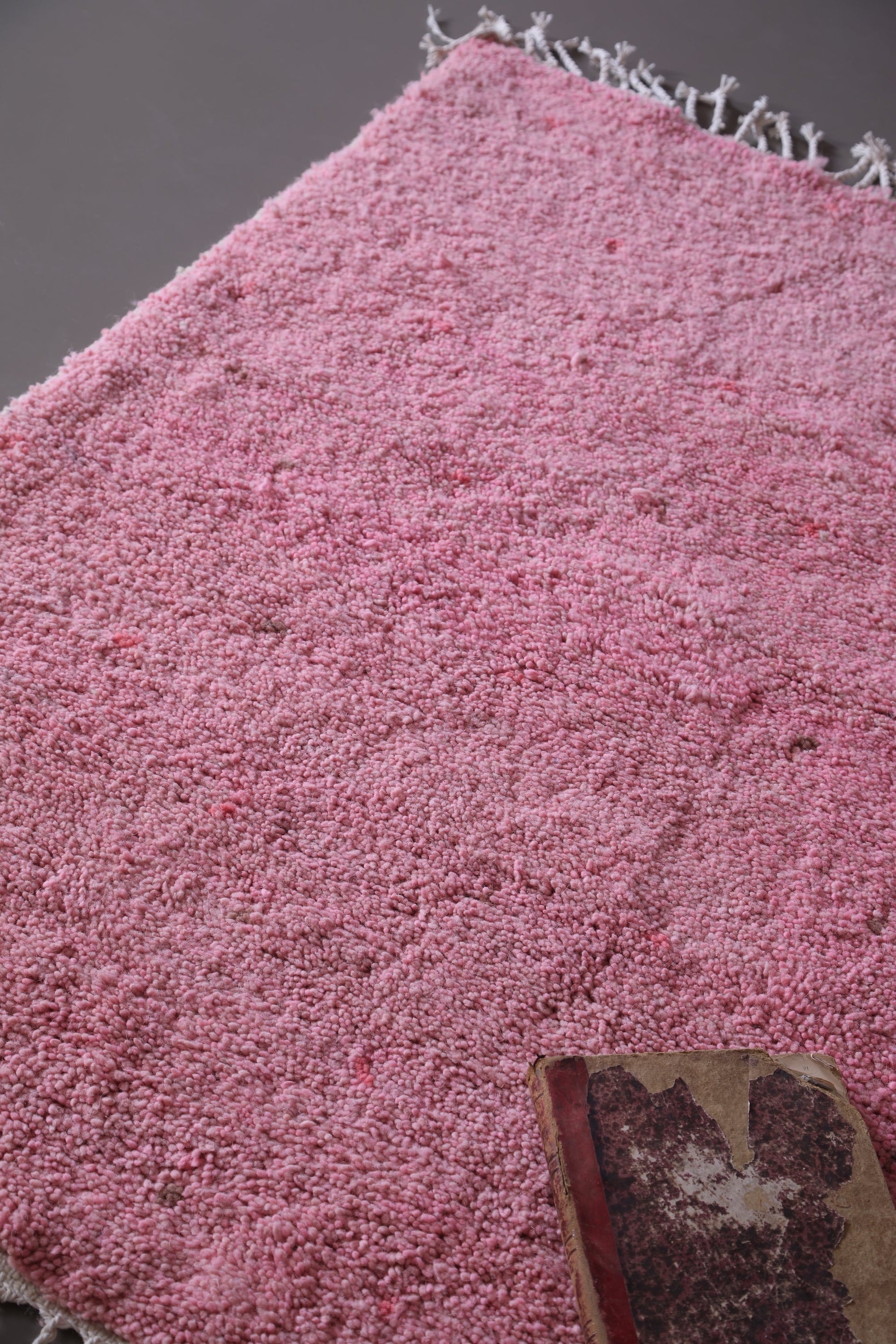 Custom berber azilal rug, handmade pink carpet