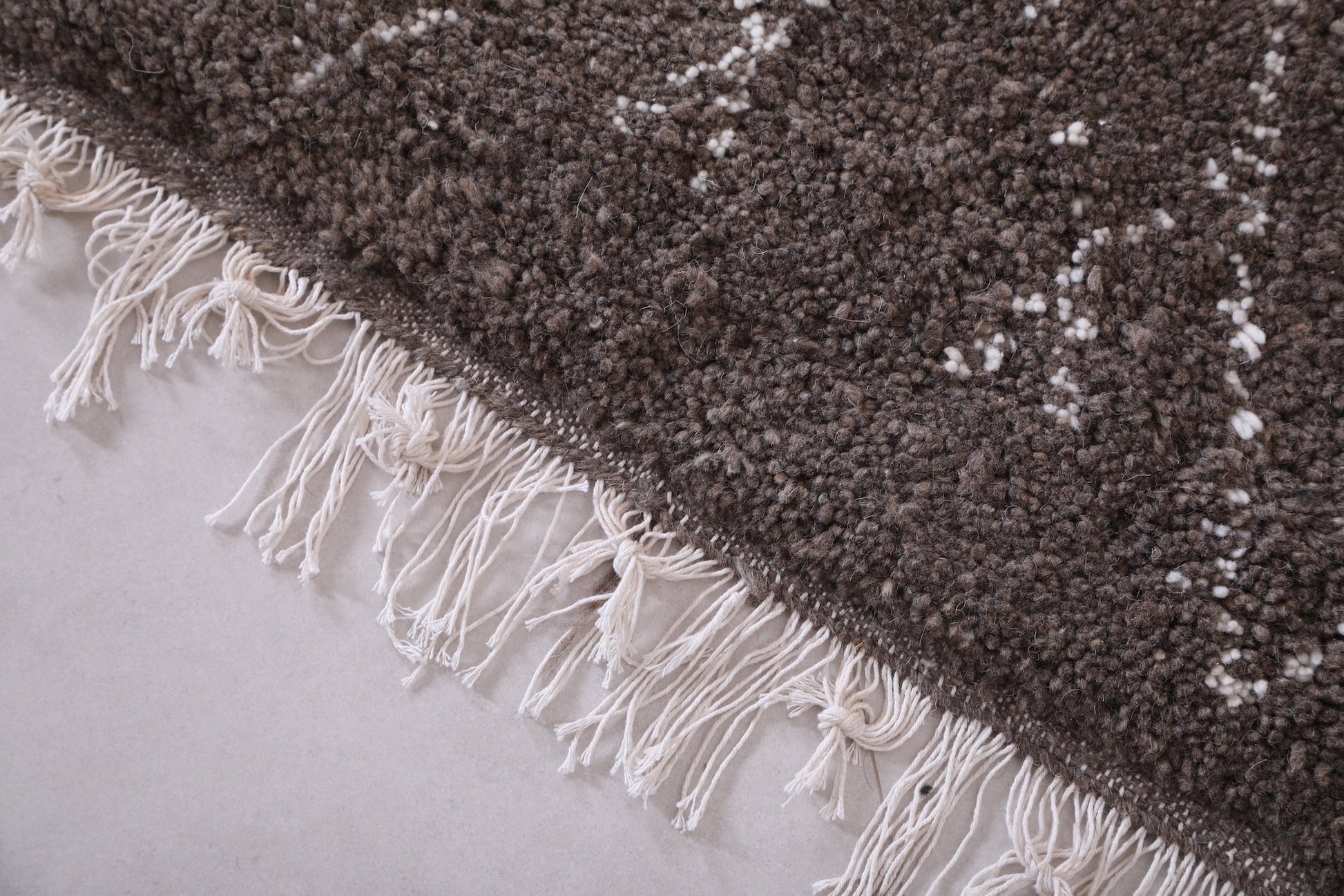 Custom Moroccan grey wool rug, Berber handmade carpet