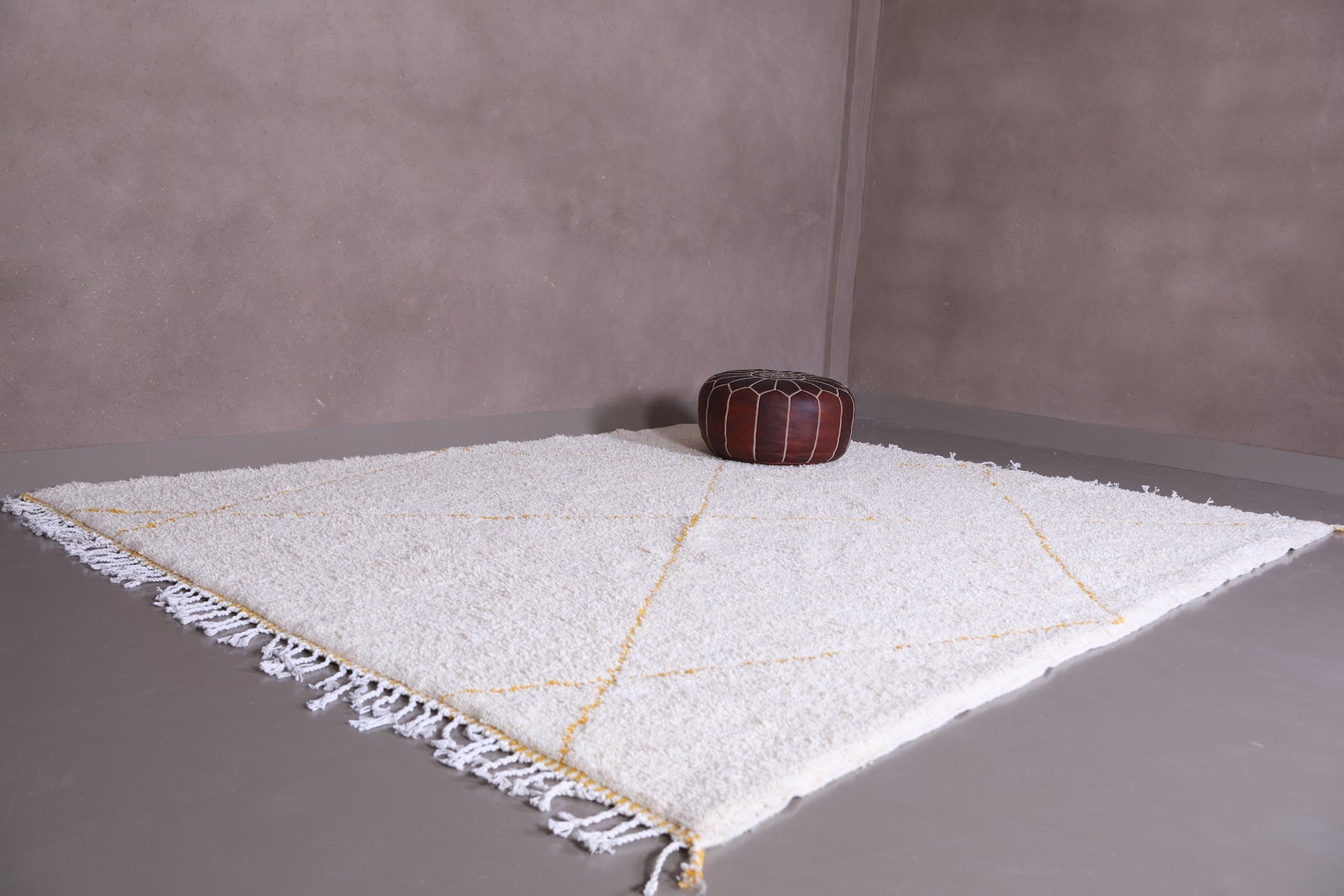 Beni Ourain carpet - Custom handmade trellis rug