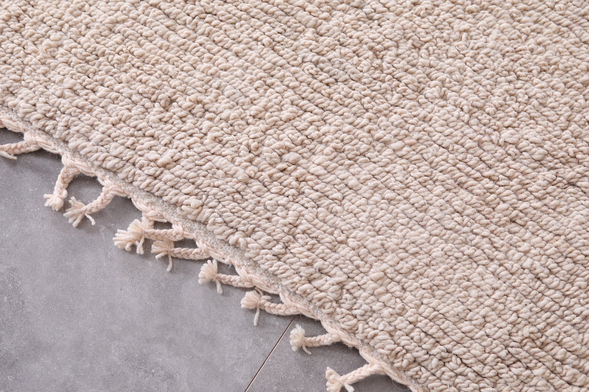 Solid Moroccan carpet - Custom handmade rug