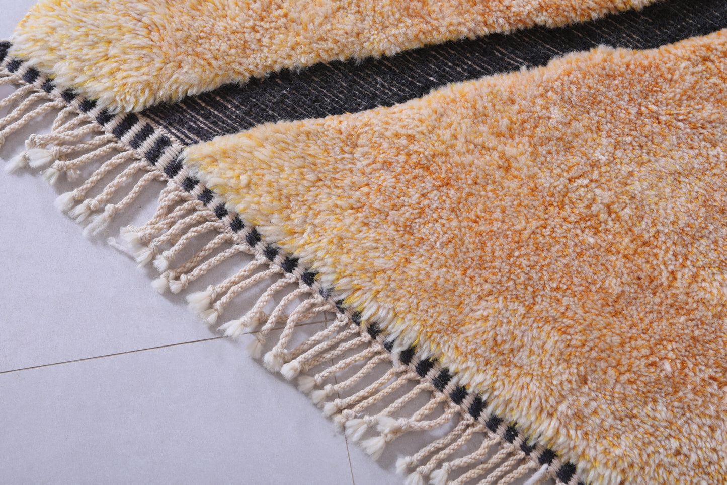 Orange Moroccan berber rug - Handmade Boujaad Rug -  Custom Rug