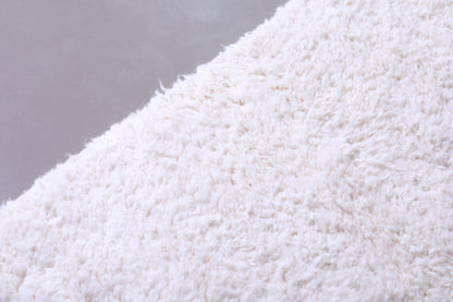 Solid Moroccan shag carpet - Custom handmade rug white
