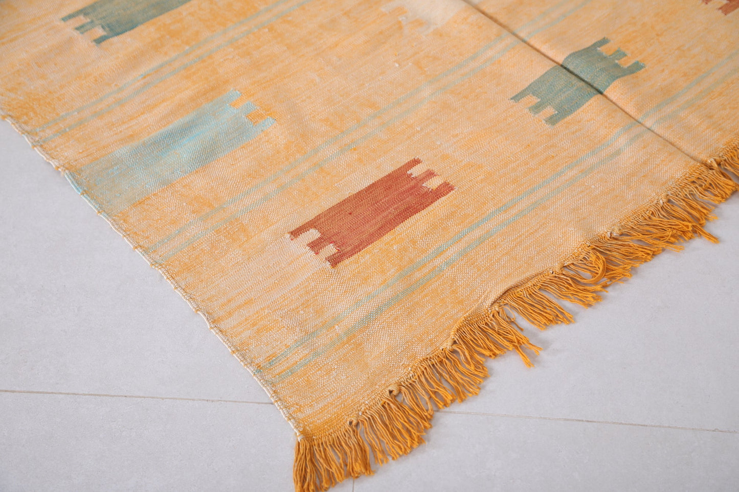 Flatwoven moroccan rug, Berber custom rug