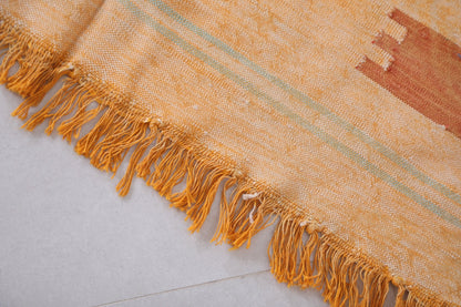 Flatwoven moroccan rug, Berber custom rug