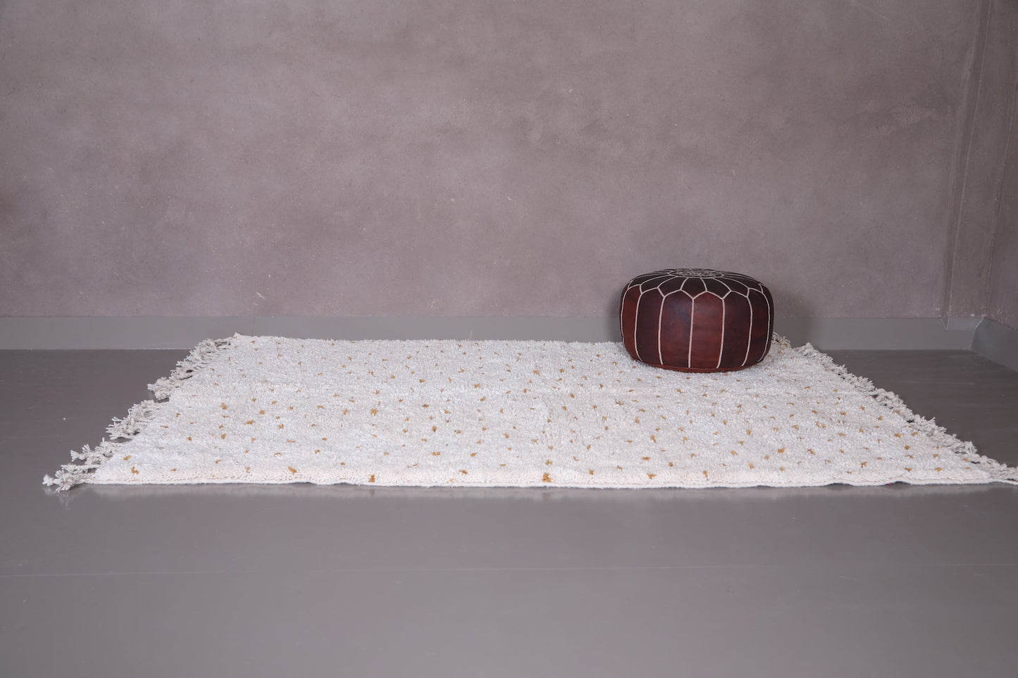 Beni ourain moroccan rug, Handmade dots carpet - Custom Rug