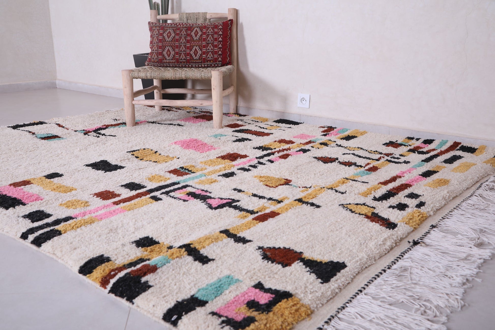 Custom Moroccan rug, Handmade colorful carpet