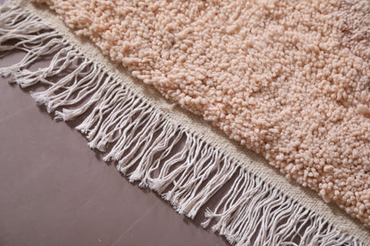 Handmade moroccan rug, Custom pink wool carpet
