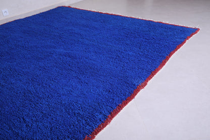 Berber handmade rug - Custom moroccan blue carpet