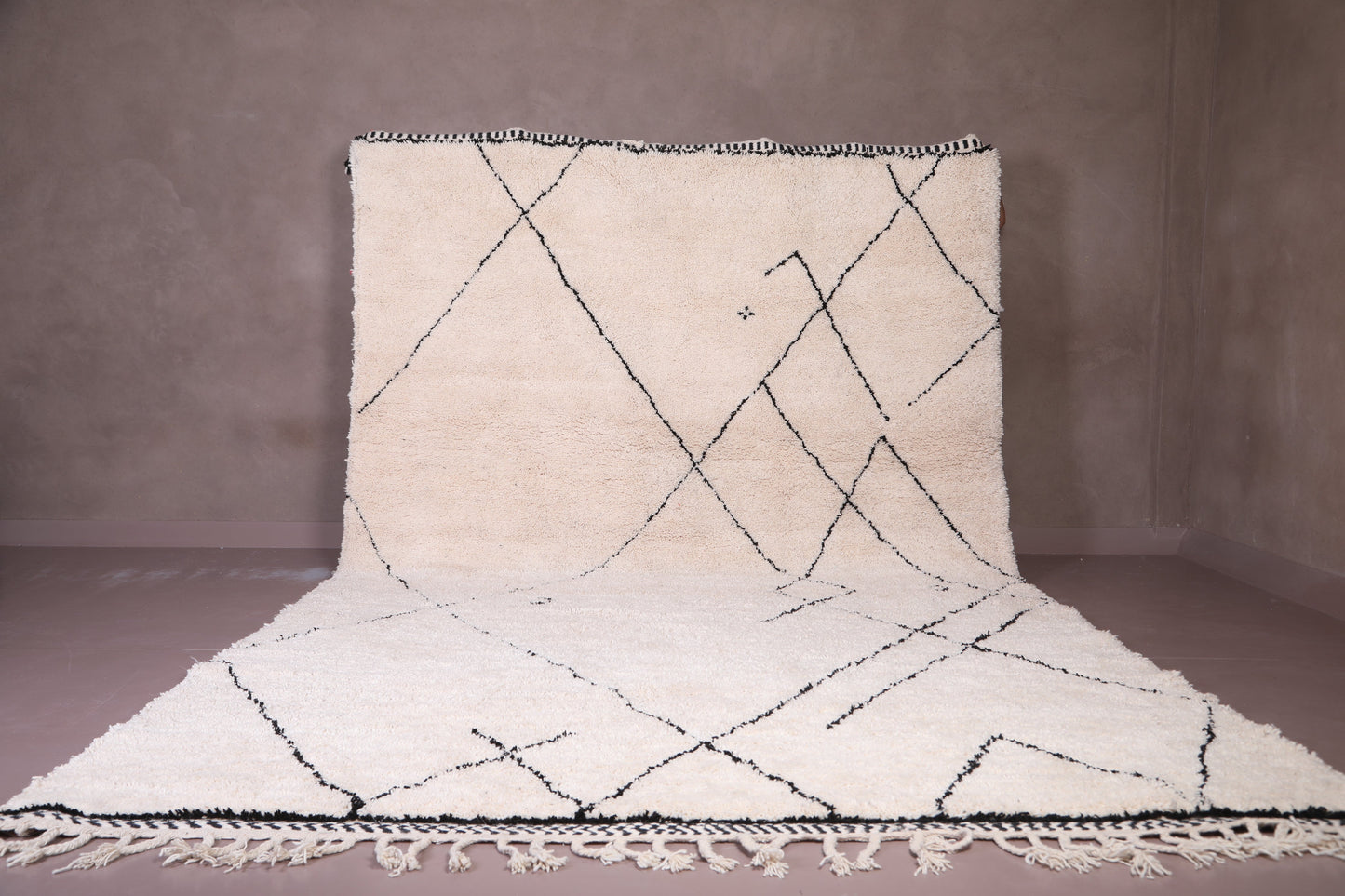 Custom size Moroccan handmade beni ourain berber rug