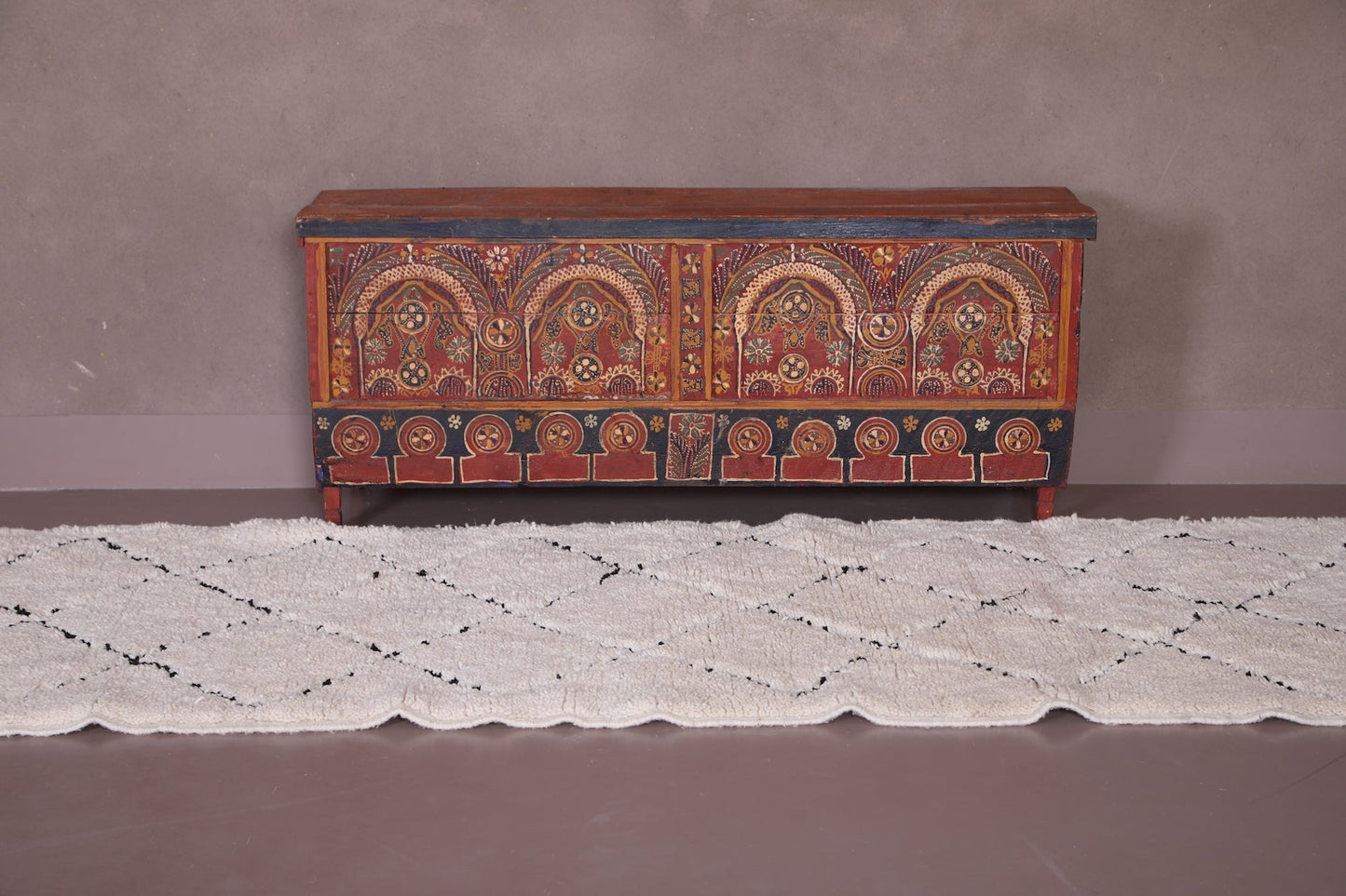 Custom moroccan runner rug, All wool berber carpet