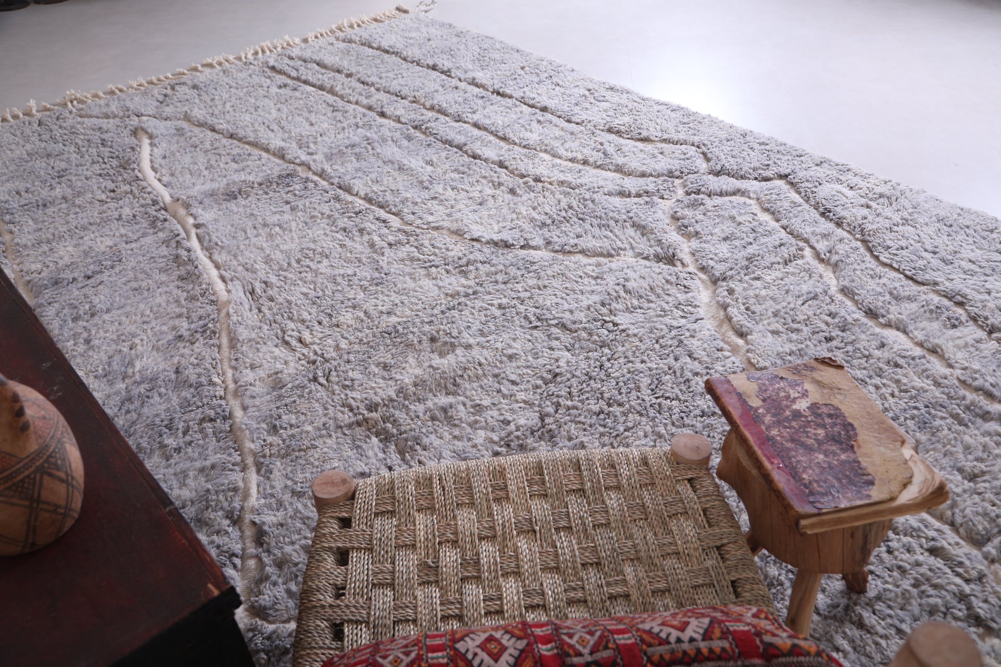 Beni ourain moroccan carpet, Handmade berber rug - Custom Rug