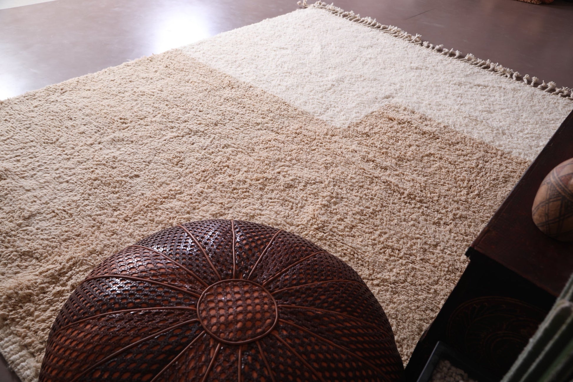 Custom Beni ourain rug, Hand knotted berber carpet