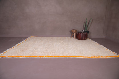 Custom handmade Moroccan rug, berber beige carpet