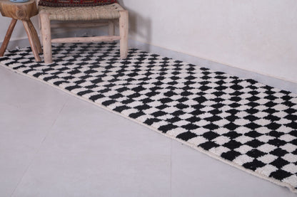 Black and white checkered rug, custom berber carpet
