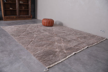 Custom Brown Moroccan carpet - Handmade Berber rug