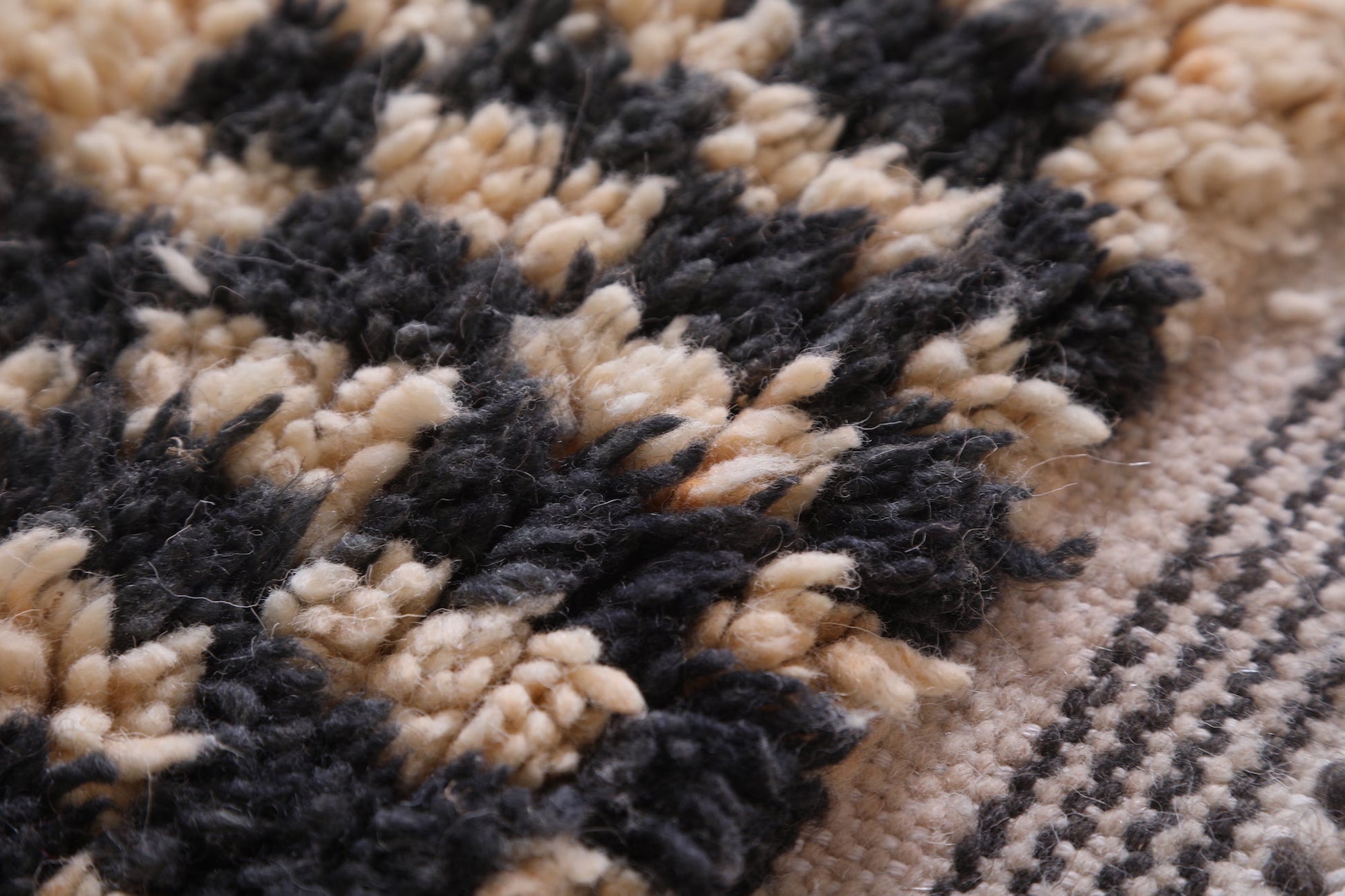 All wool moroccan rug, Handmade azilal carpet - Custom Rug