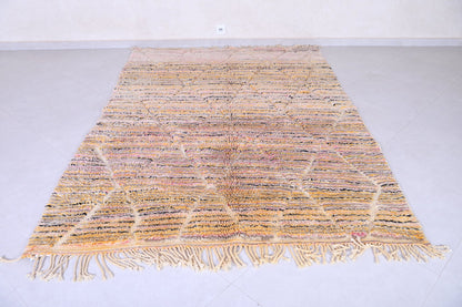 Handmade Moroccan striped rug - Custom Berber rug shag