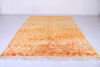 Custom Moroccan rug orange - Handmade Berber rug shag