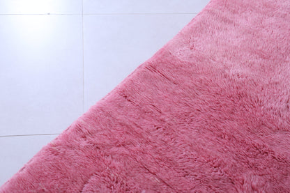 Custom Pink Moroccan carpet - Handmade Berber rug shag