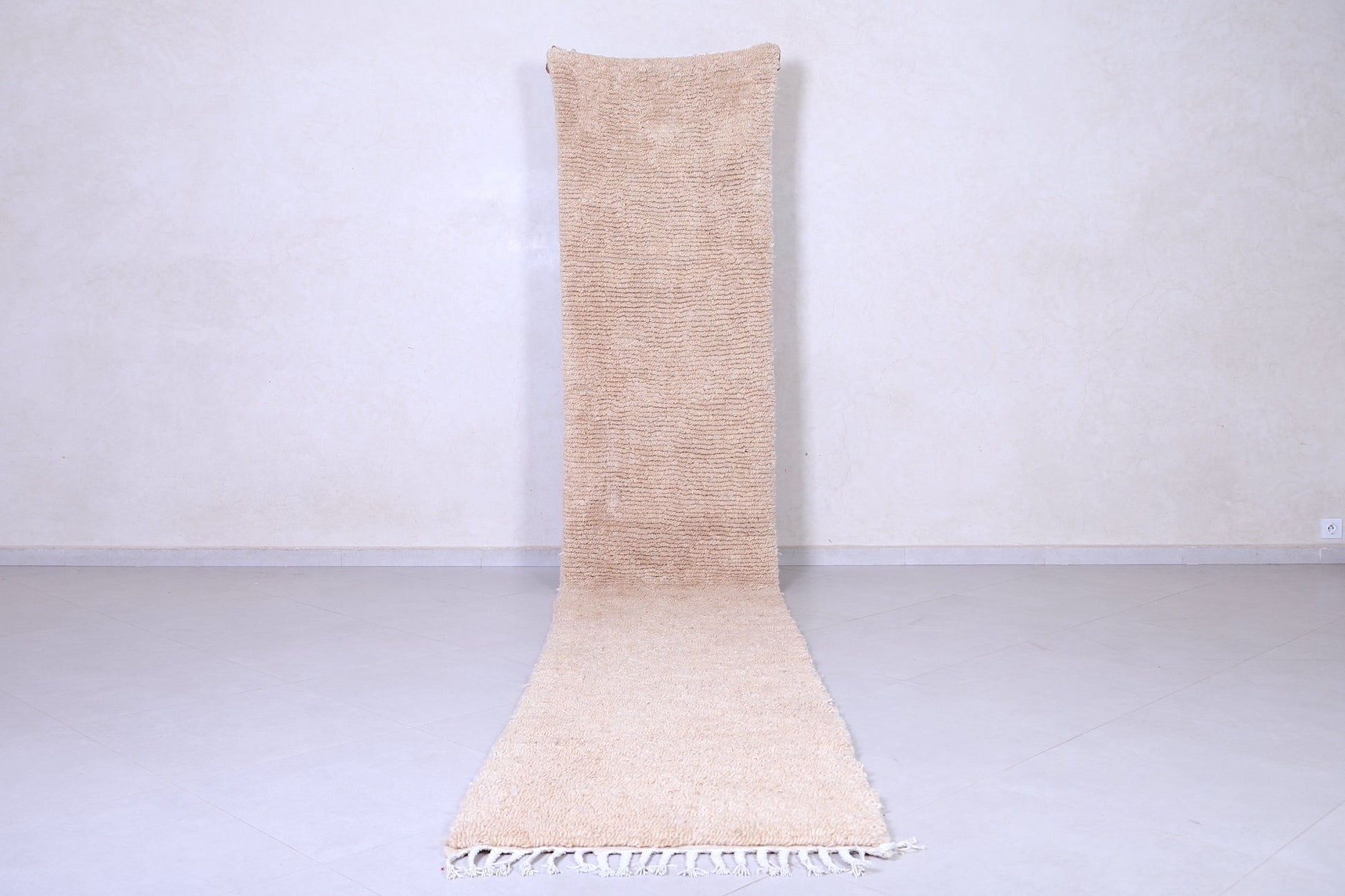 Solid Entryway Moroccan rug - Custom handmade Berber carpet