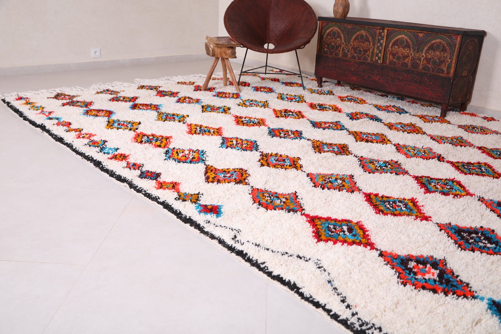Custom Moroccan rug, Berber azilal carpet