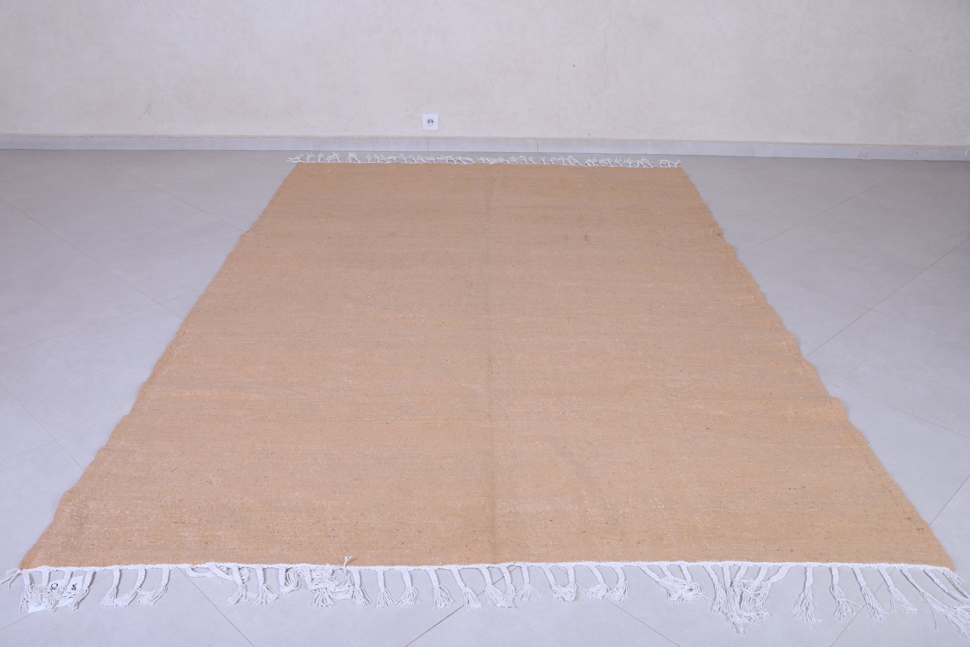 Moroccan solid carpet - Custom handmade rug