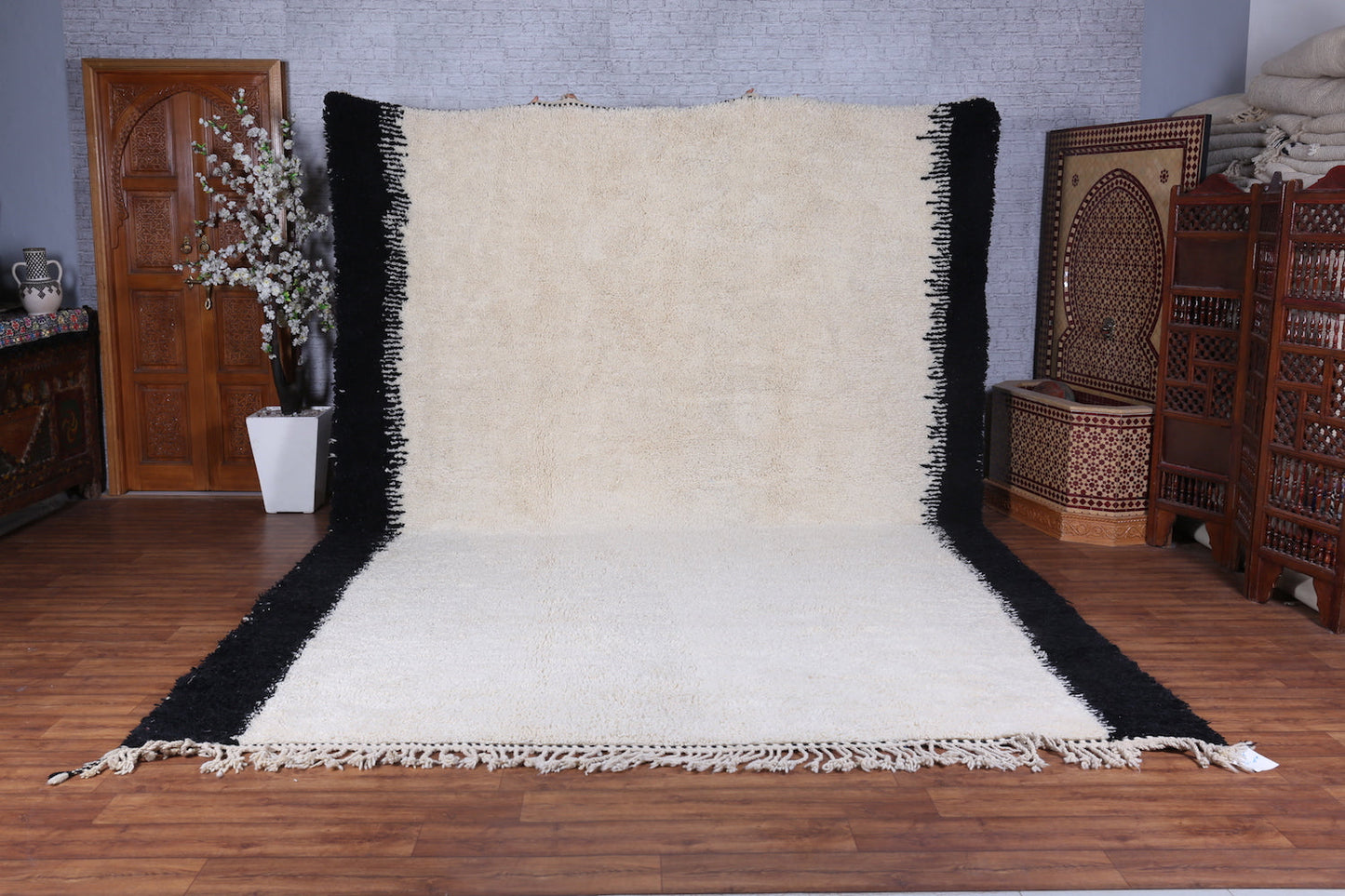 Custom all wool rug, Moroccan handmade carpet