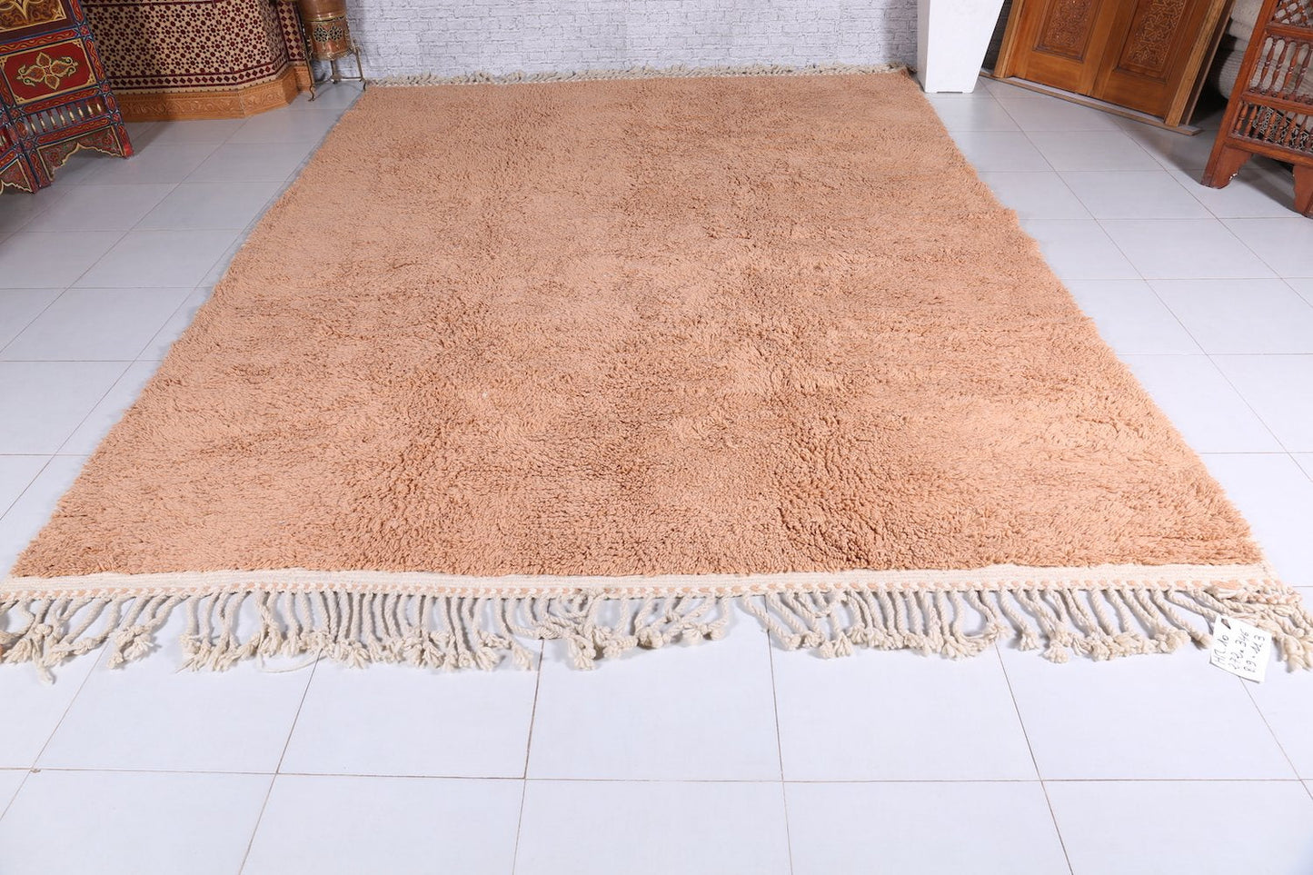 Custom Solid Moroccan rug, Hand knotted berber carpet