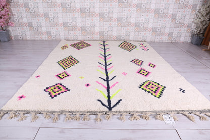 Custom Moroccan rug, Colorful berber azilal carpet