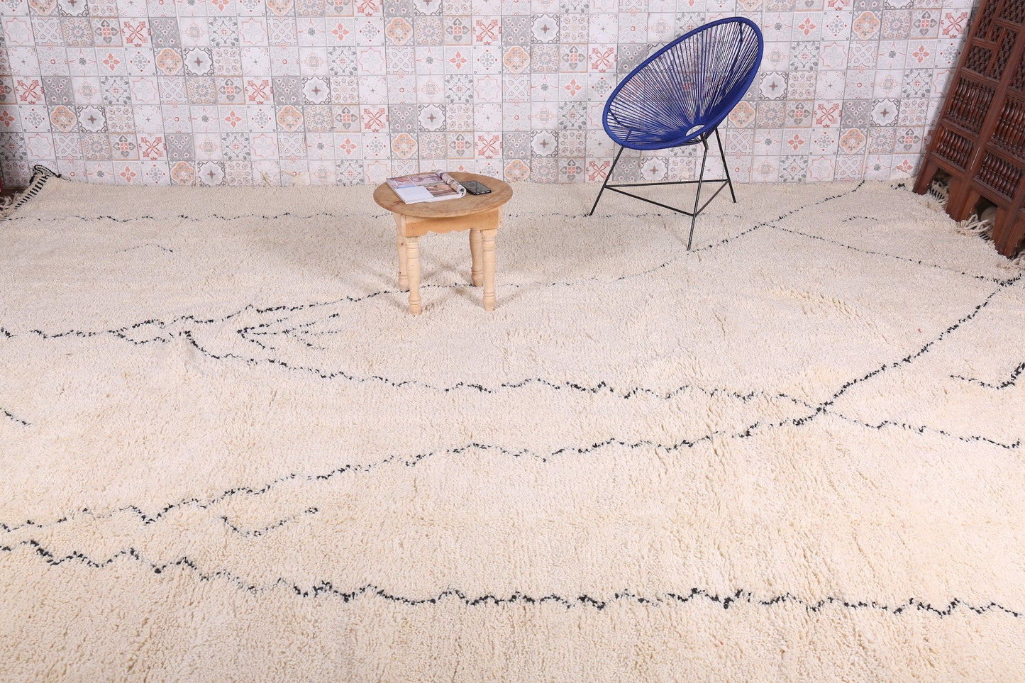 Custom Moroccan rug, Beni ourain wool carpet
