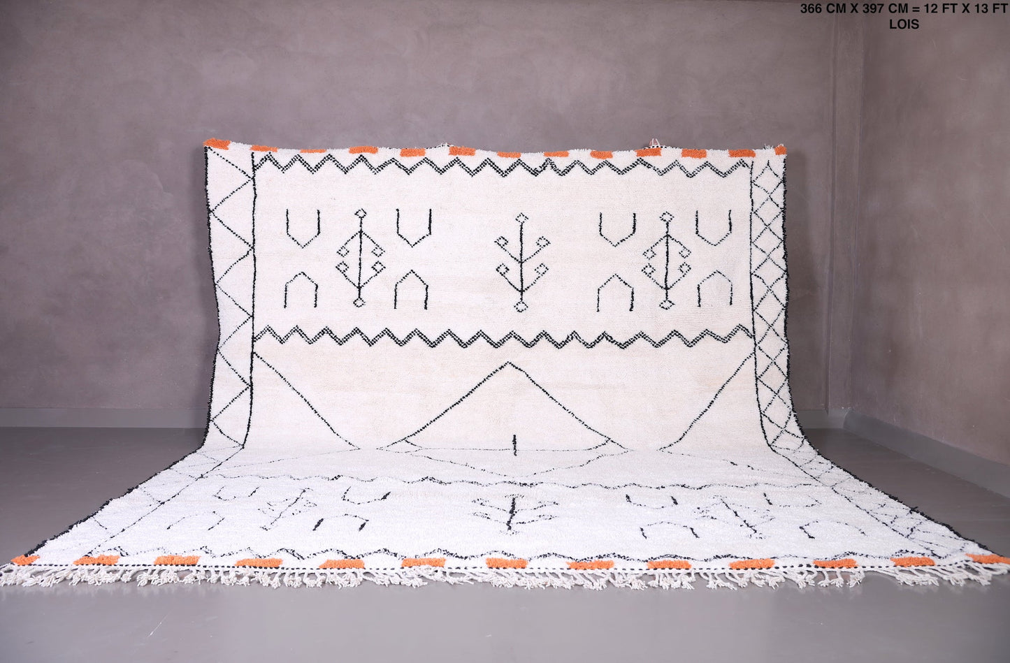 All wool azilal moroccan carpet, Custom handmade rug