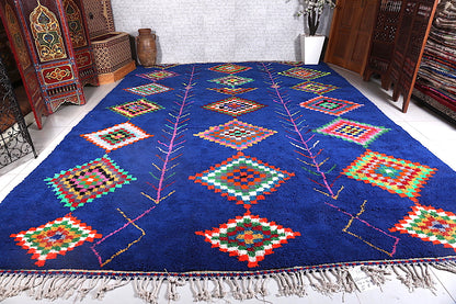 Azilal berber moroccan rug, handmade wool carpet -Custom Rug