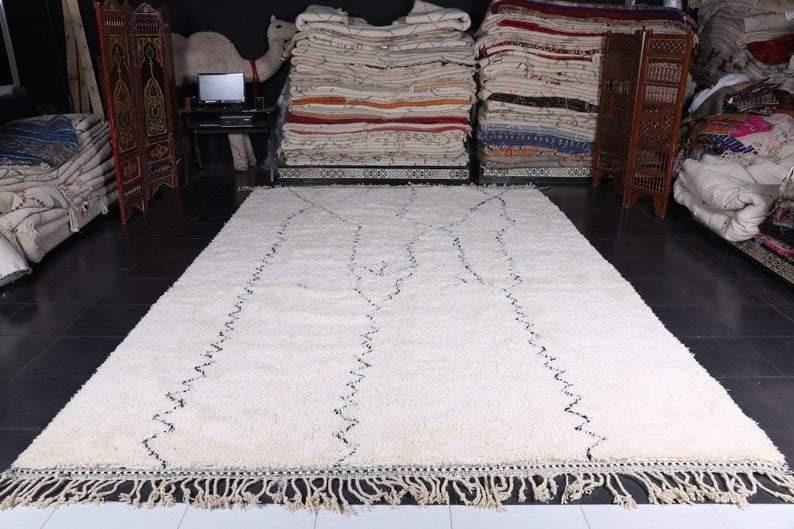 Custom berber carpet, all wool beni ourain rug