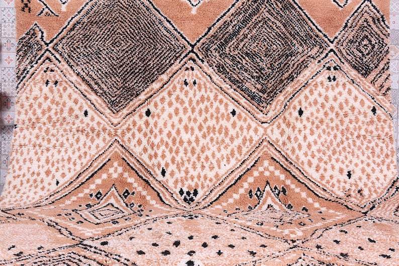 Custom moroccan carpet, Wool berber azilal rug